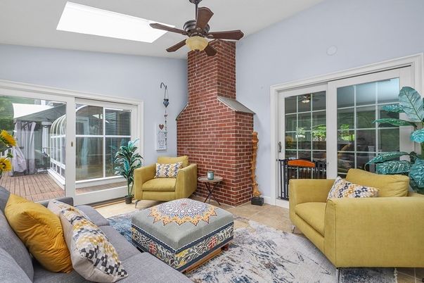 Fireplace, Interior, Living room, Stone Walls