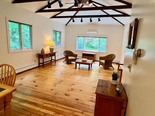 Interior, Living room, Wooden Beams, Wood Texture Flooring