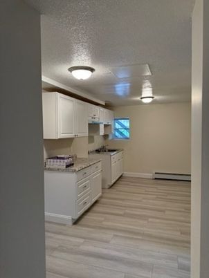 Interior, Kitchen, Wood Texture Flooring