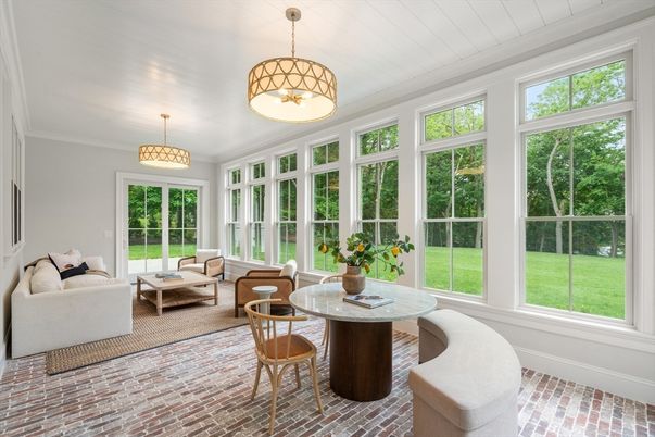 Dining room, Interior, Living room, Pendant Lights, Sun Room