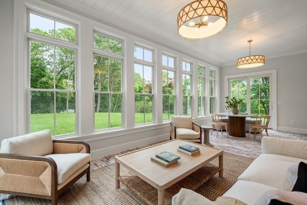 Dining room, Interior, Living room, Pendant Lights, Sun Room