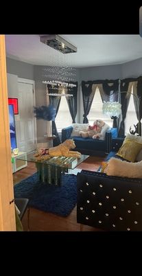 Chandelier, Interior, Living room, Wood Texture Flooring