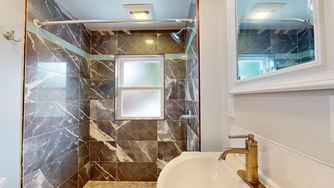 Bathroom, Interior, Marble Walls