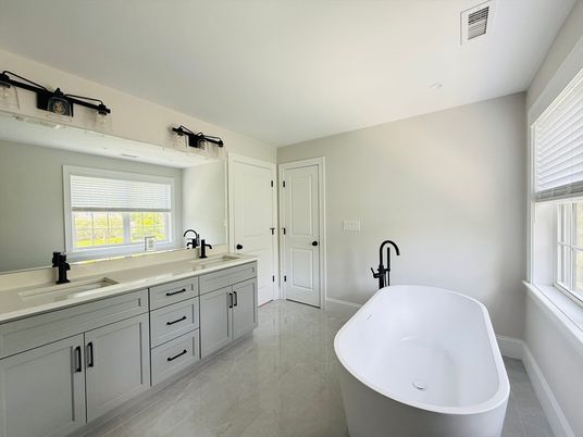 Bathroom, Dual Sink Vanities, Free Standing Baths, Interior