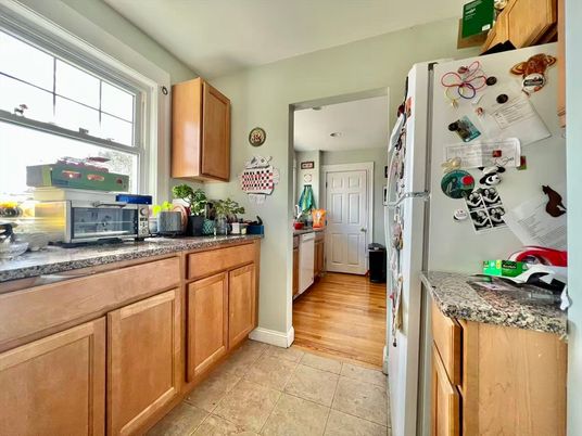 Interior, Kitchen, Wood Texture Flooring