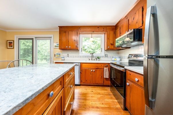 Interior, Kitchen, Wood Texture Flooring