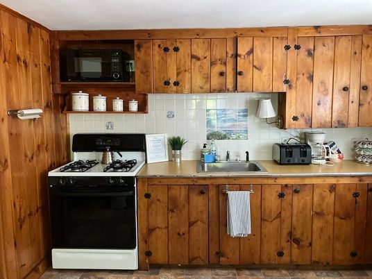 Interior, Kitchen, Wooden Walls