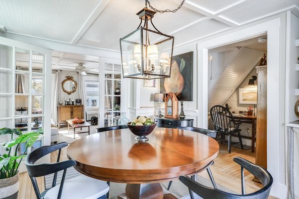 Dining room, Interior, Wood Texture Flooring