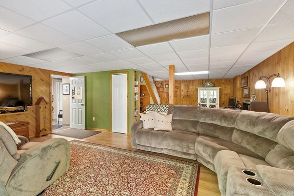 Interior, Living room, Wood Texture Flooring, Wooden Walls