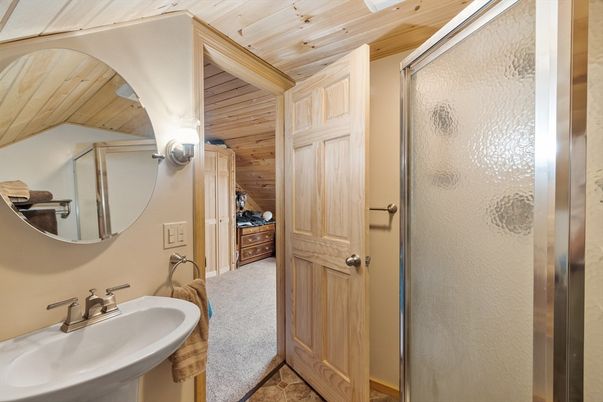 Bathroom, Interior, Wooden Ceilings, Wooden Walls
