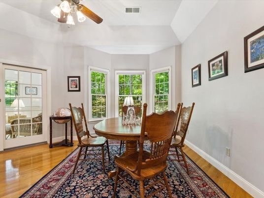 Dining room, Interior, Wood Texture Flooring