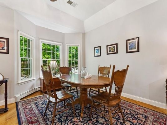 Dining room, Interior, Wood Texture Flooring