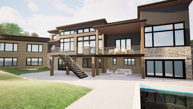 Backyard, Exterior, Facade, Modern