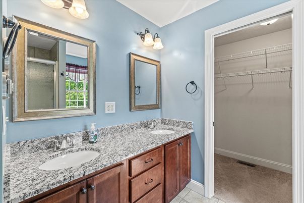 Bathroom, Dual Sink Vanities, Interior, Walk-in Closets
