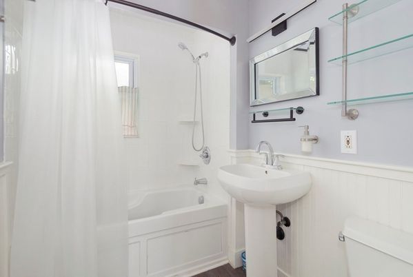 Bathroom, Interior, Wood Texture Flooring