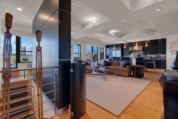 Dining room, Interior, Kitchen, Living room, Pendant Lights, Recessed Lighting, Wood Texture Flooring