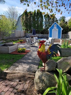 Backyard, Detached Garage, Exterior