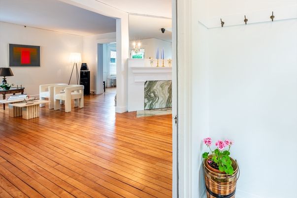 Fireplace, Interior, Wood Texture Flooring