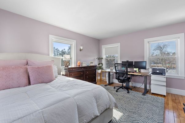Bedroom, Home Office, Interior, Wood Texture Flooring