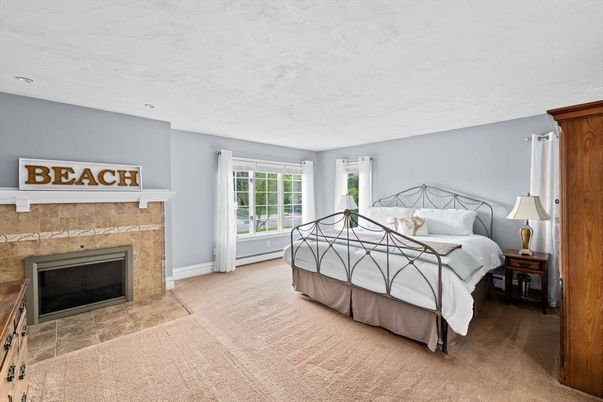Bedroom, Fireplace, Interior