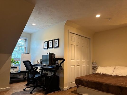 Bedroom, Home Office, Interior, Recessed Lighting