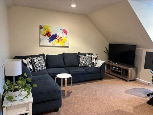Interior, Living room, Recessed Lighting