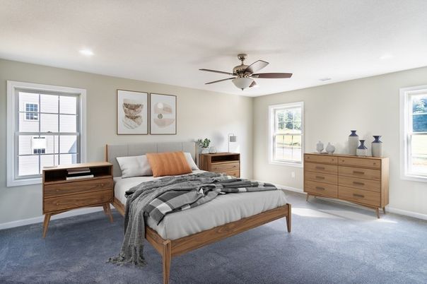 Bedroom, Interior, Recessed Lighting