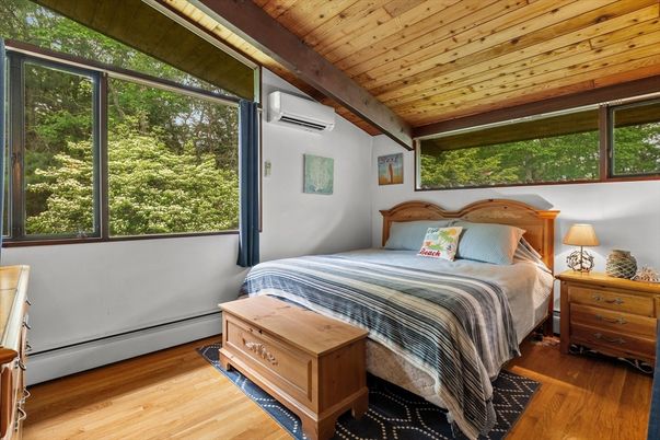 Bedroom, Interior, Wooden Ceilings, Wood Texture Flooring