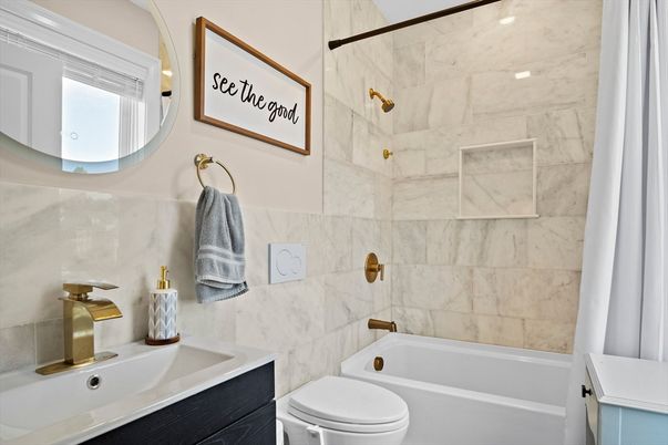 Bathroom, Interior, Marble Walls