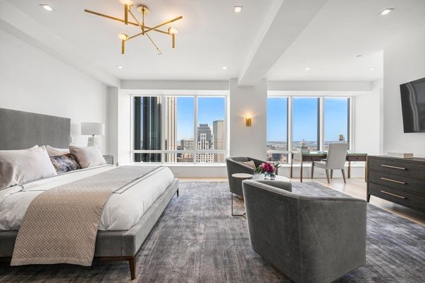 Bedroom, Home Office, Interior, Pendant Lights, Recessed Lighting