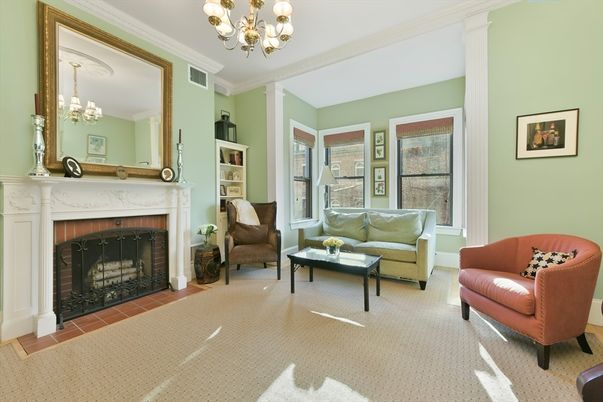 Chandelier, Fireplace, Interior, Living room