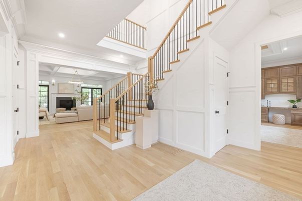 Interior, Pendant Lights, Recessed Lighting, Wood Texture Flooring