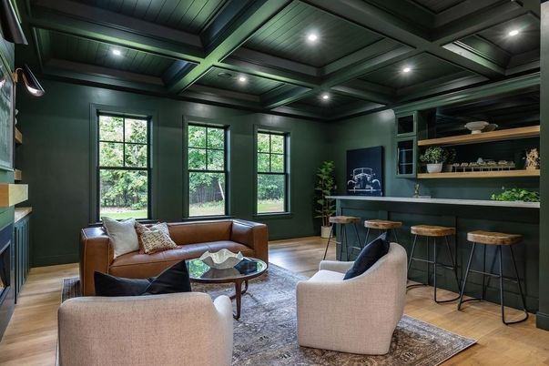 Interior, Living room, Recessed Lighting, Wooden Ceilings, Wood Texture Flooring