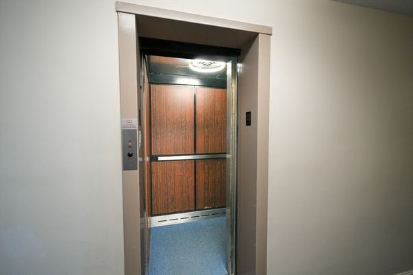 Elevator, Interior, Wooden Walls