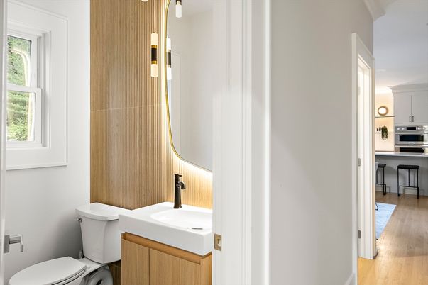 Bathroom, Interior, Wood Texture Flooring