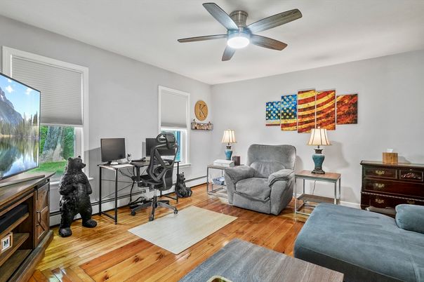 Home Office, Interior, Wood Texture Flooring