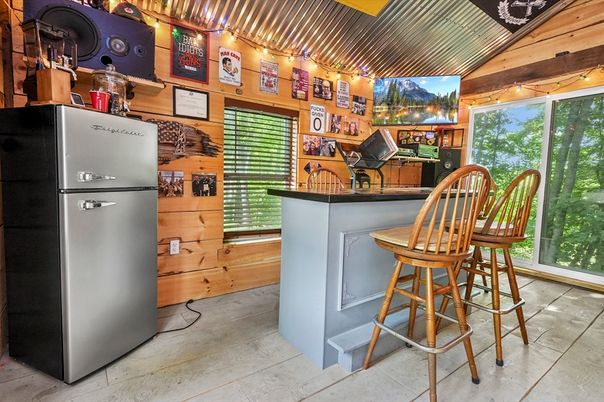 Interior, Kitchen, Wooden Walls