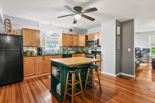 Interior, Kitchen, Wood Texture Flooring
