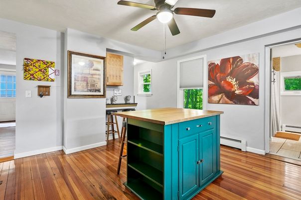 Interior, Kitchen, Wood Texture Flooring