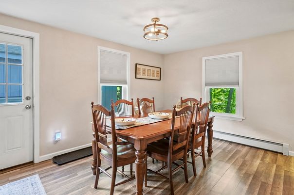 Dining room, Interior, Wood Texture Flooring