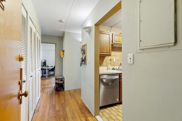 Interior, Kitchen, Wood Texture Flooring