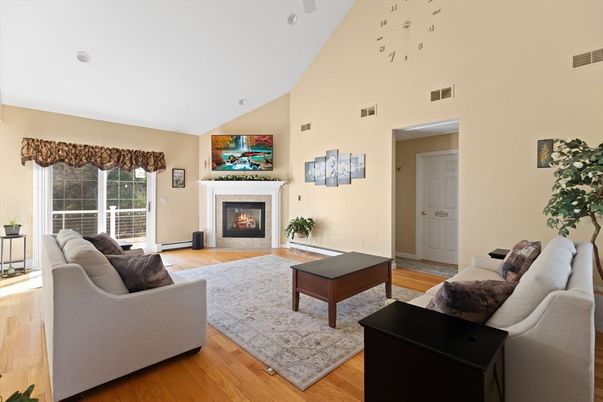 Fireplace, Interior, Living room, Wood Texture Flooring