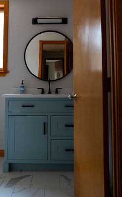Bathroom, Dual Sink Vanities, Interior, Marble