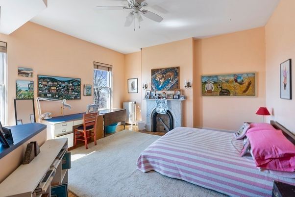 Bedroom, Fireplace, Home Office, Interior