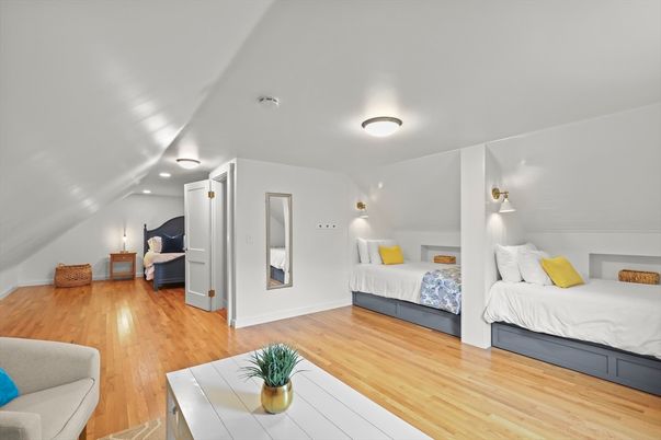 Bedroom, Interior, Wood Texture Flooring