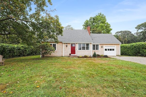 Attached, Backyard, Exterior, Facade, Cape Cod