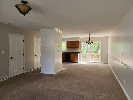 Chandelier, Empty room, Interior