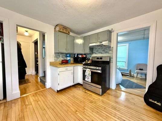 Interior, Kitchen, Wood Texture Flooring