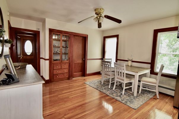 Dining room, Interior, Wood Texture Flooring
