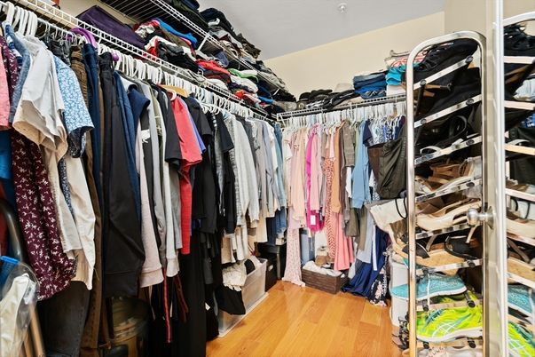 Interior, Walk-in Closets, Wood Texture Flooring
